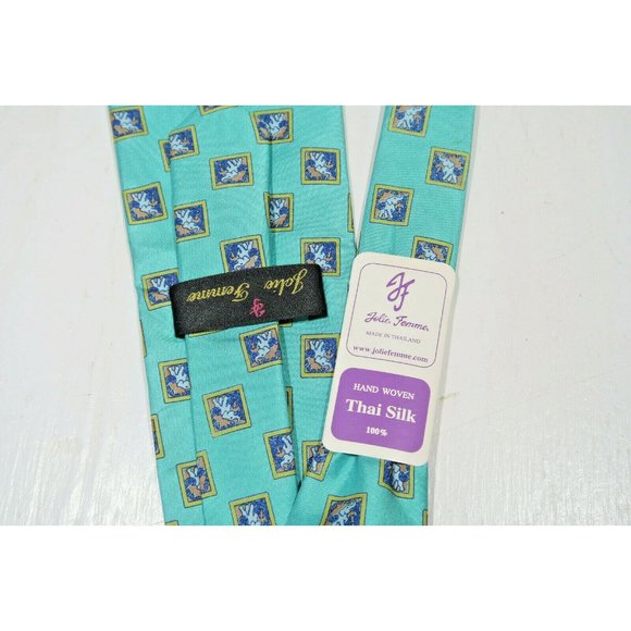 NWT Jolie Femme Thailand Men's 100% Silk Hand Wove - Picture 3 of 5